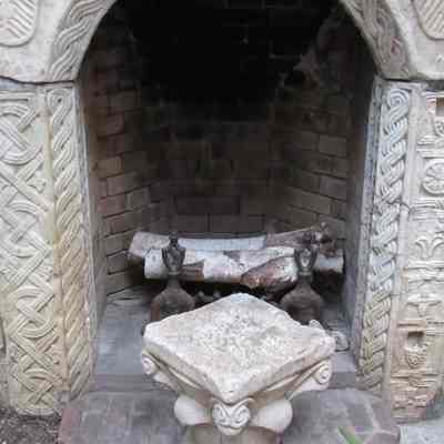 Italian Marble Courtyard Fireplace Sides