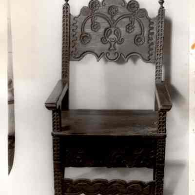 15th c. French Carved Arm Chair