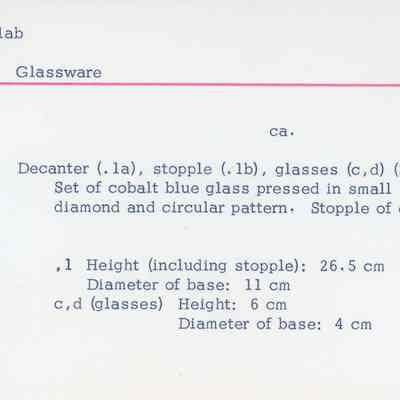 Blue Glass Decanter Set