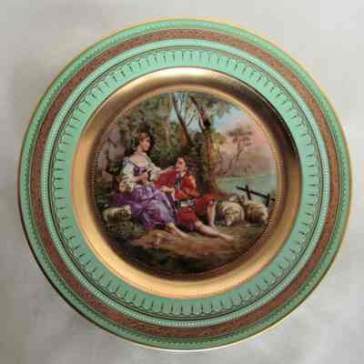 Austrian Plate with Hand Painted Scene - Sweet Fruits