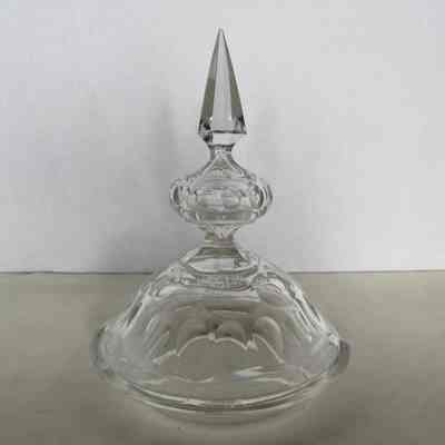 Glass Lid with Diamond Finial