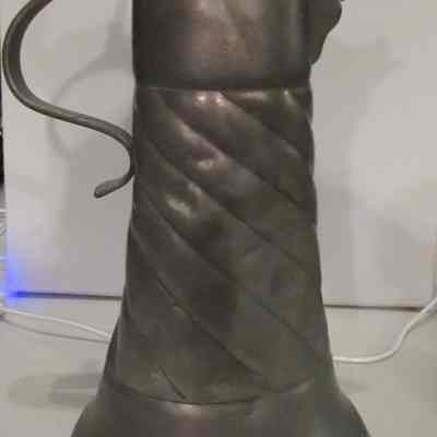 18th c. Germanic Pewter Pitcher-Flagon