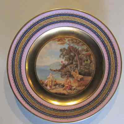 Lavender Austrian plate - Odysseus & Kalypso