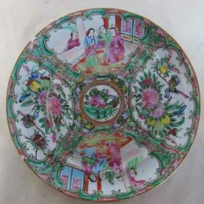 Chinese Rose Medallion Plate, 1 of 6