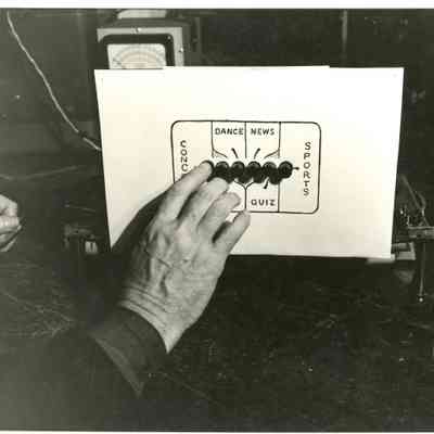 Radio knob close-up
