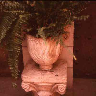 Roman Cinerary Urn with Striated Design
