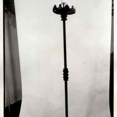 Torchieres - Floor Candle Stands with Crenellated Ring