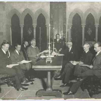 JHHJr (lf) mtg in Great Hall