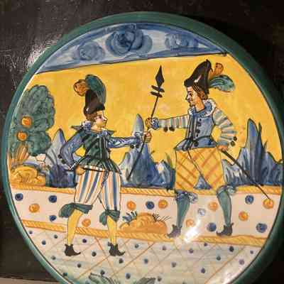 Italian Majolica Medieval Plate, 1 of 4