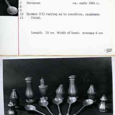 Pewter Spoon with Raspberry Finial, 18thc