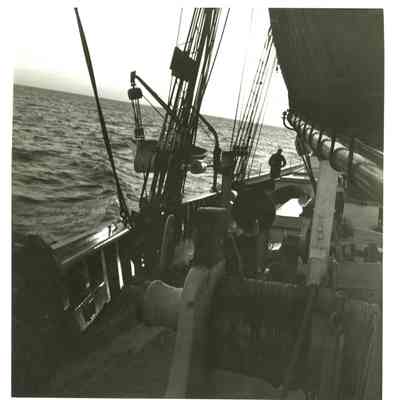 schooner deck at sea