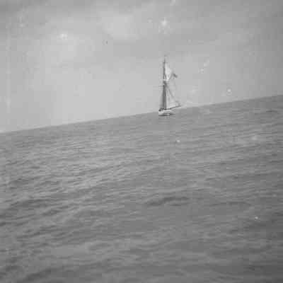 schooner in distance