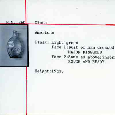 Green Glass Flask