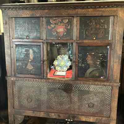 20th c. Italian Composite Sideboard with 15th c. Decorative Panels