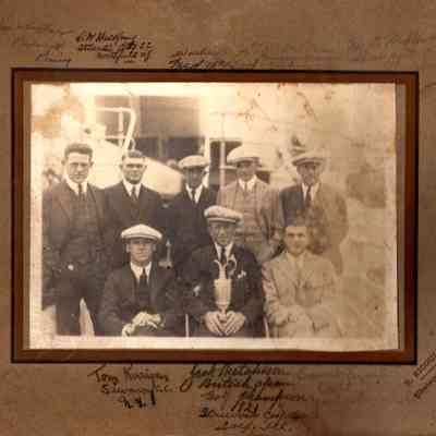 1921 Golf champions, signed by Jack Hutchinson, Tom Kerrigan & others