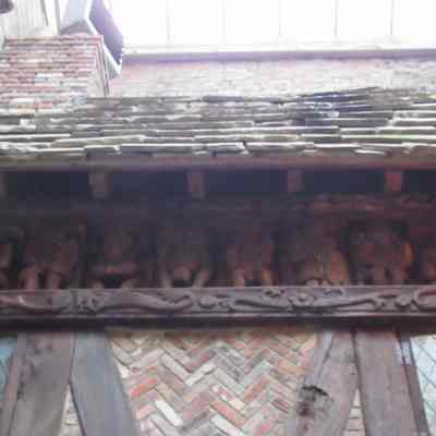 13th c Frieze of Carved Circus Grotesques