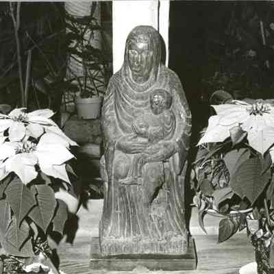 16thc Wooden Madonna & Child