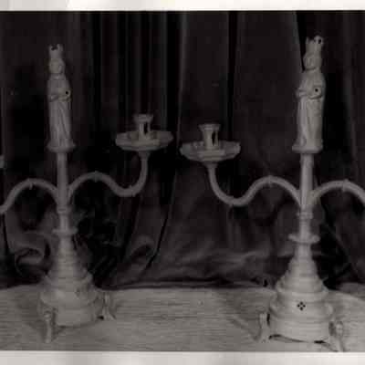Candelabra with Crowned Madonna, pair