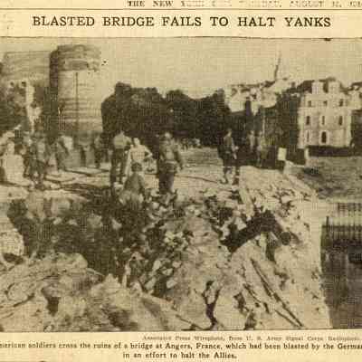 SCRB-18 p(174) insert #2, side(1) Blasted Bridge at Angers, Francejpg