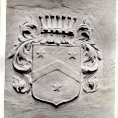 Crests with Crown (embedded in wall)