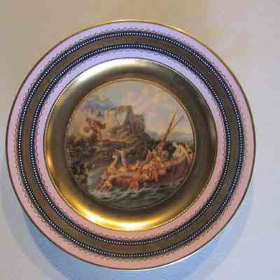 Lavender Austrian plate - Odysseus & Kaylpso
