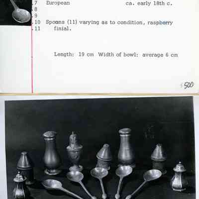 Pewter Spoon with Raspberry Finial, 18thc