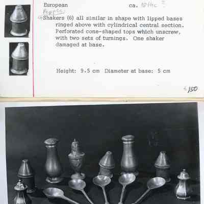 Pewter Pepper Shaker with Cone Top