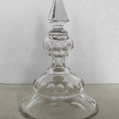 Glass Lid with Diamond Finial