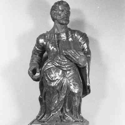 18th c. Wood & Gesso St. Peter Carving