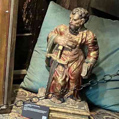18th c. Wooden St Paul Carving