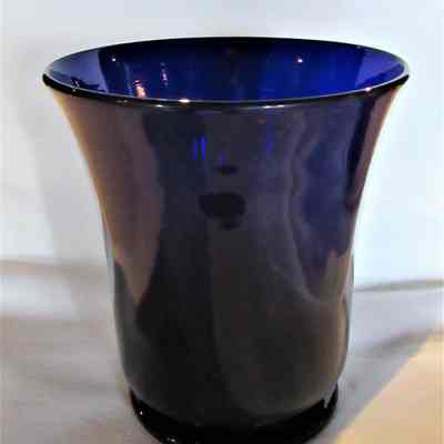 Small Blue Glass Medicine Glass