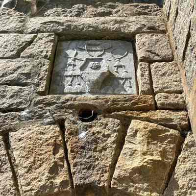 Stone Plaque with Cardinal's Hat & Tassels