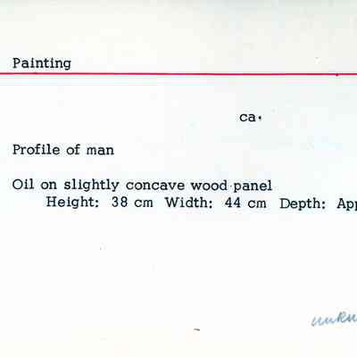 Painting of Profile of Man