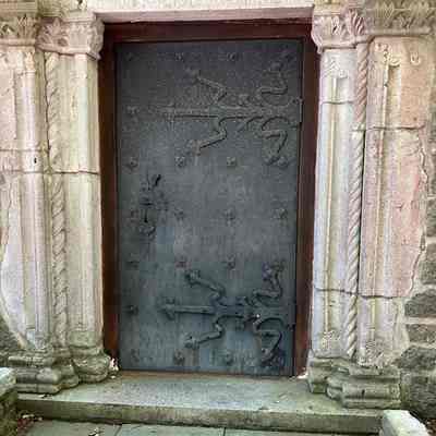 Laboratory Iron Door with Elaborate Hinges