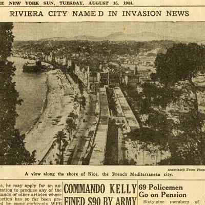 SCRB-18 p(174) insert #2, side(2) Nice, France, Invasion News