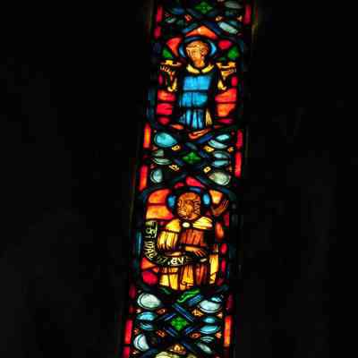 1929 ca Jacques Simon St. Matthew Stained Glass Window