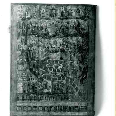 18th c Russian Icon of Last Judgement
