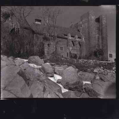 1950s ca buttresses and tower