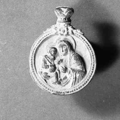 Italian Amulet with Madonna & Child