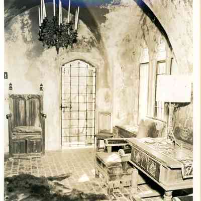 15th c. Flemish Brass Chandelier with Madonna & Child (dismantled)