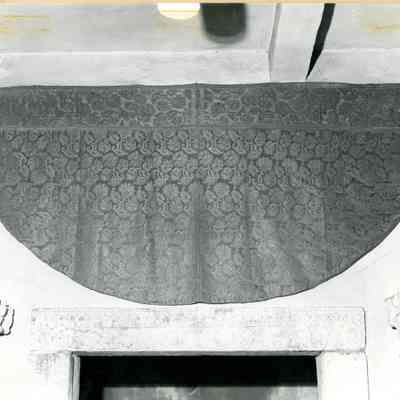 Clergy Cope (Cape) of Wine Damask with Attached Piece on Back