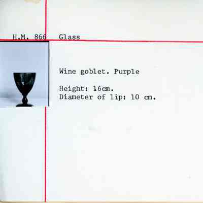 Purple Glass Goblet
