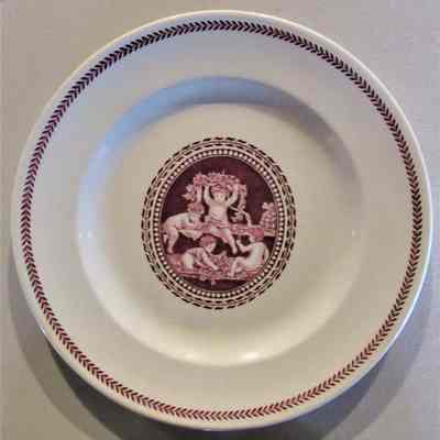 English Wedgewood Angel Plate with Border, 1 of 12