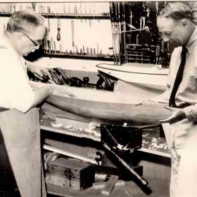 1930-1939 JHHJr & Charles Willett in workshop