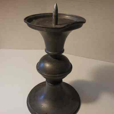 Swedish Jacobean Spiked Candle Holders
