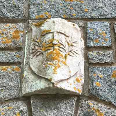 Marble Shield Plaque (on bell tower)