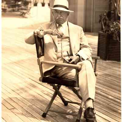 JHHSr in lounge chair, Boca Raton Club, Florida