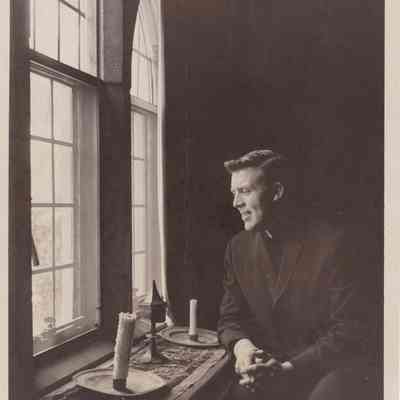 Father Francis Strahan in Gothic Room