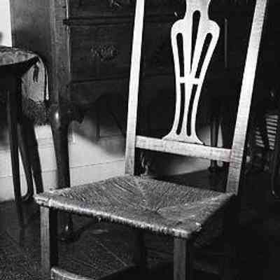 18th c. American Chippendale Style Chair with Rush Seat