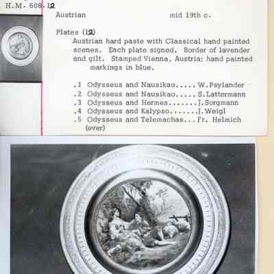 Lavender Austrian plate - Odysseus & Kalypso